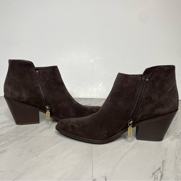 Blondo Naple Brown Suede Waterproof Bootie 9M - Picture 6 of 16